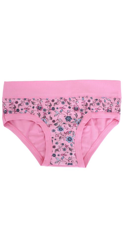 Bavlněné kalhotky s květinami Emy Bimba B2711 pink