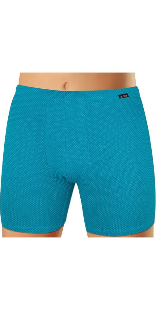Pánské boxerky bavlna/lycra Andrie PS 5785 tyrkys