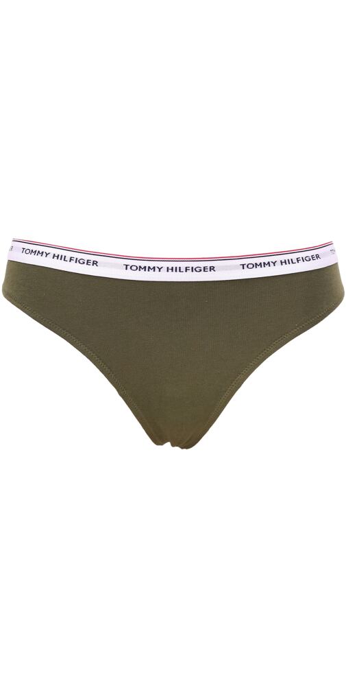 Dámská tanga Tommy Hilfiger UW0UW04894 olivová