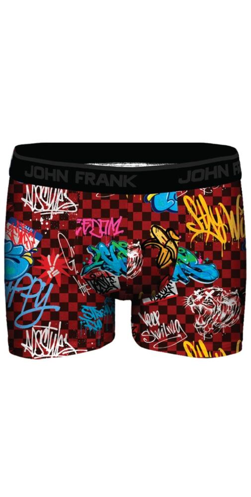 Boxerky pro muže s modalem John Frank spray checke