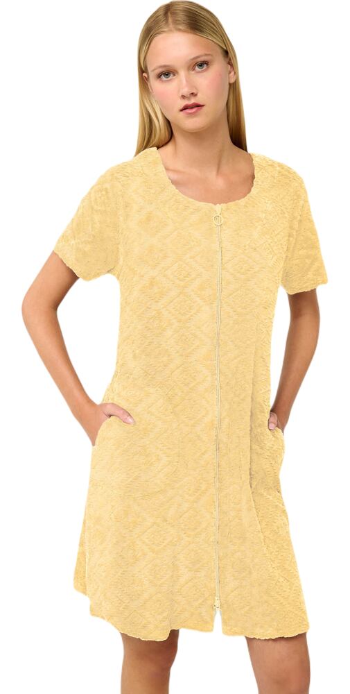 Obyčejné plážové šaty Vamp Frottee se zipem 22534 yellow banan
