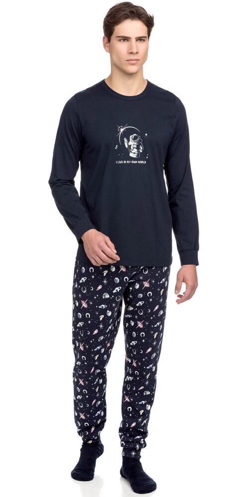 Vamp! dlouhé pyžamo pro muže 15645 blue