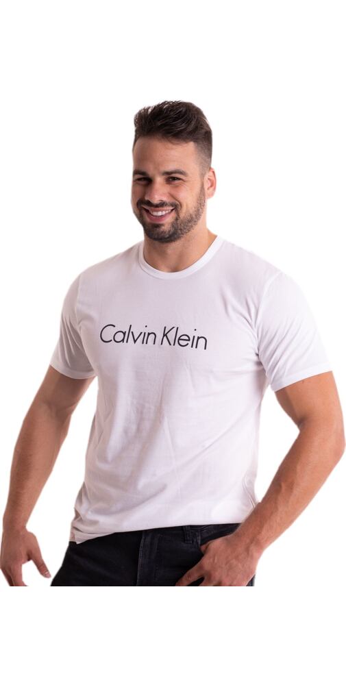 Pánské tričko Calvin Klein NM1129E bílé