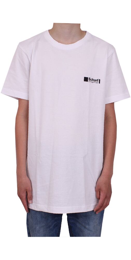 Pánské tričko s krátkým rukávem Scharf 22054 bílé