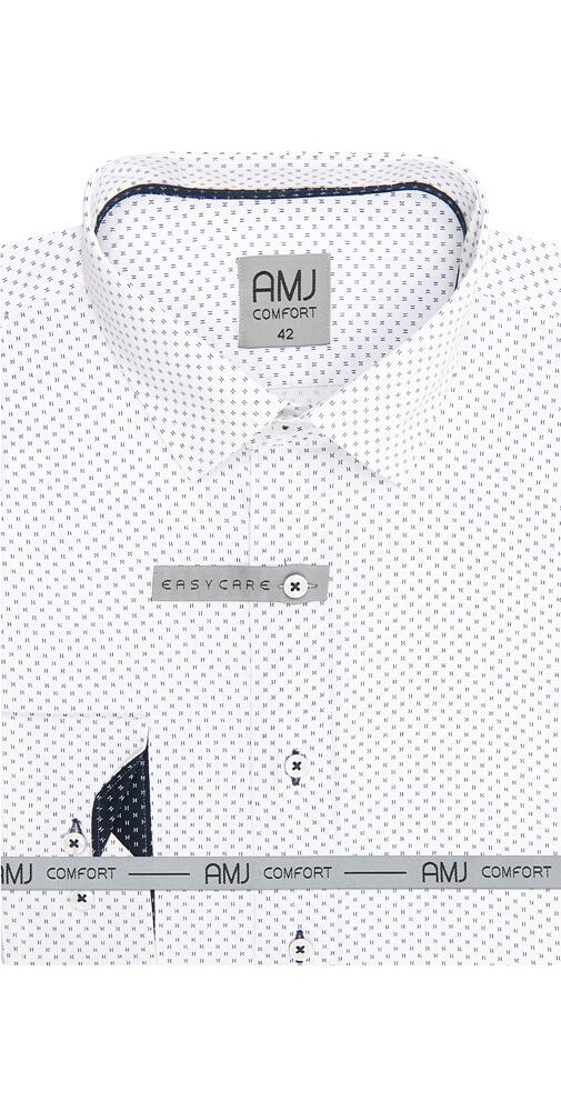 Košile s dlouhým rukávem AMJ Comfort VDBR 1262 bílo-modrá