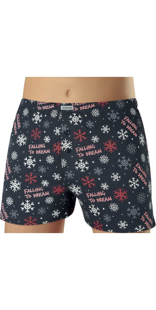 Pánské trenky s relaxačním motivem Andrie PS 5684 grafit
