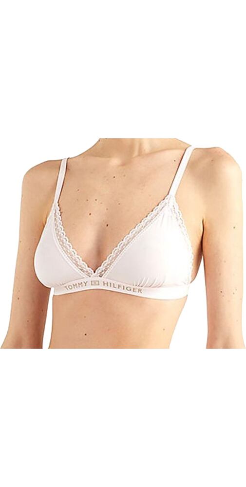 Podprsenka bez kostice Tommy Hilfiger Triangle UW0UW04242 light pink