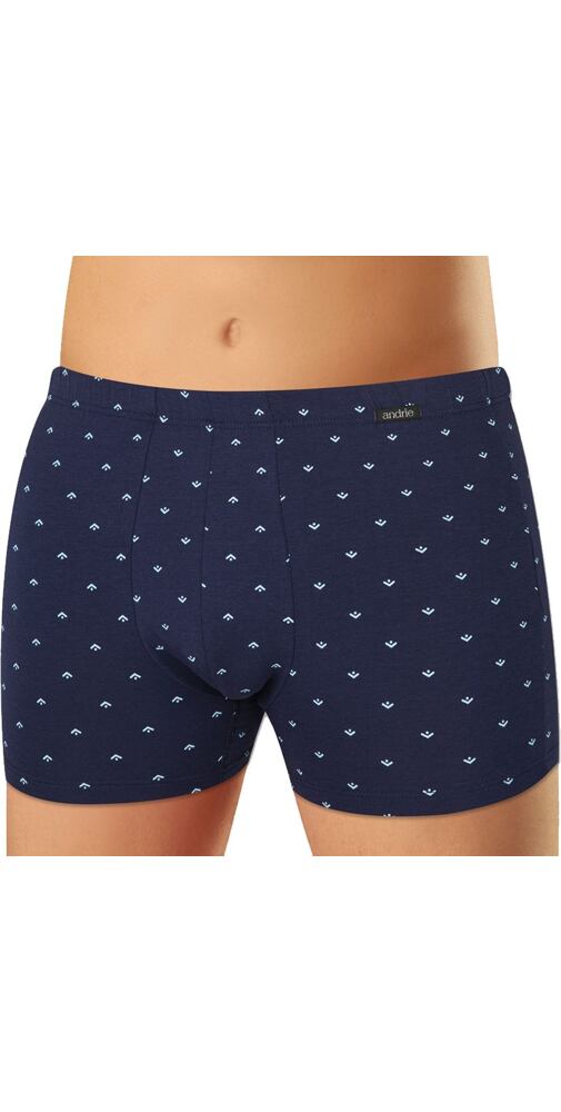 Pánské boxerky bavlna/lycra Andrie PS 5743 inkoust