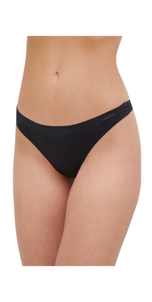 Dámská tanga laserem střižené Hugo 50492489 černé