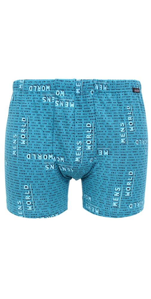 Pánské boxerky bavlna/lycra Andrie PS 5784 laguna