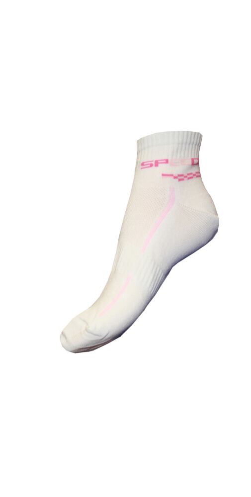 Ponožky Gapo Fit Speed - bílorůžová