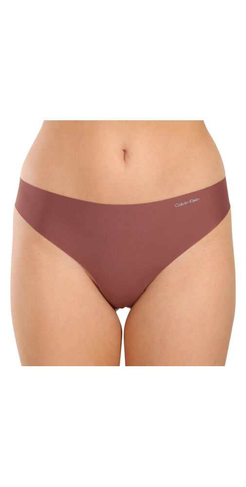 Tanga Calvin Klein Invisibles Micro QD3556E choco