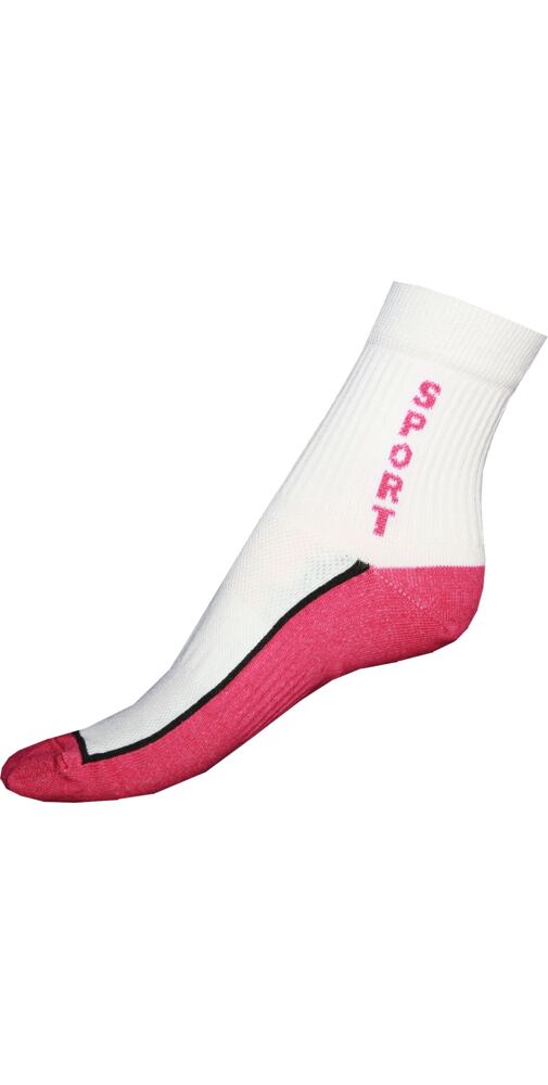 Ponožky Gapo Sporting Sport - bílofuchsia