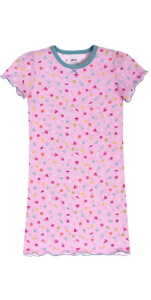 Růžová bavlněná noční košile pro holčičky Pleas 164973