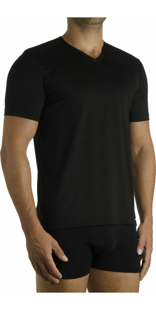Pánské tričko s modalem Pleas 85043 černé