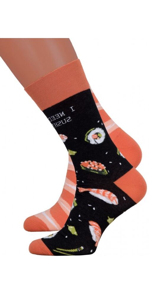 Dámské ponožky More 35078 černé sushi