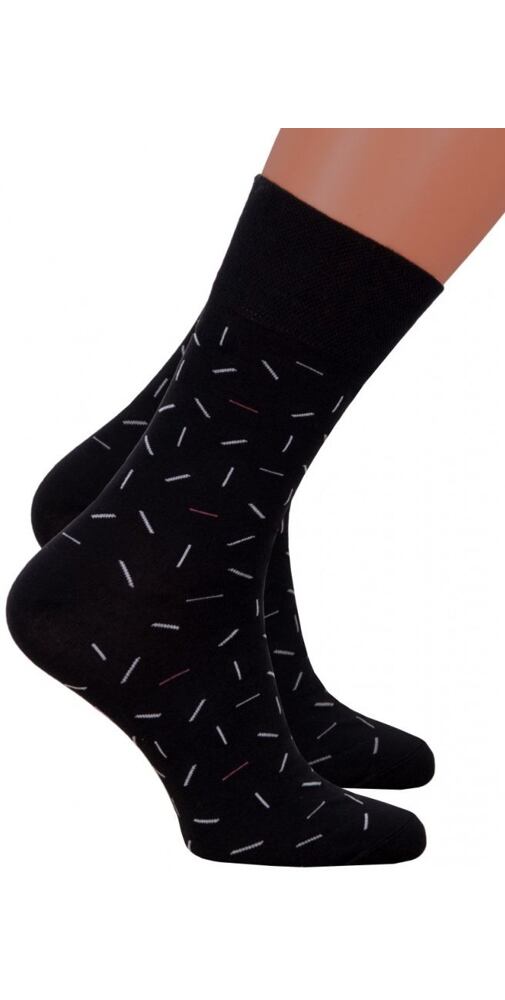 Pánské společenské ponožky Steven 119056 černé