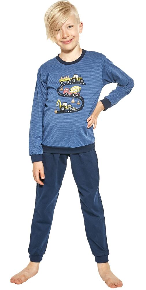 Dlouhé pyžamo pro kluky Cornette Kids Road jeans