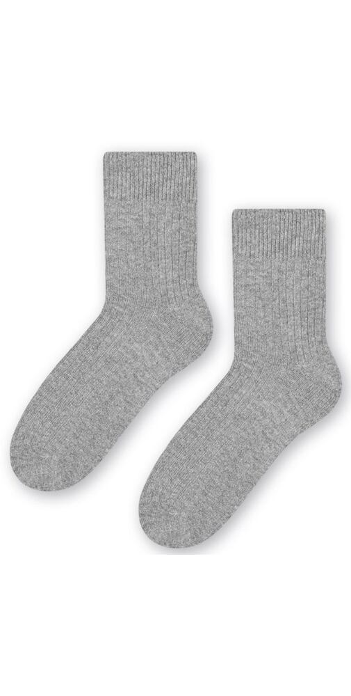 Vlněné dámské ponožky Steven 28093 šedé