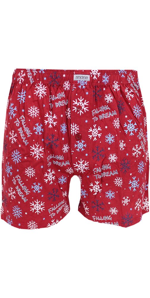 Pánské trenky s relaxačním motivem Andrie PS 5684 bordo