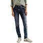 Slim fit džínsy so stredne vysokým pásom Toronto Cecil 376933 mid blue