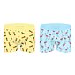 Pánske boxerky John Frank JF2BFUN05 2 pack žlto-modré