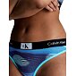 Tanga Calvin Klein QF7221E collection 1996 tyrkys vzor