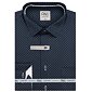 Pánska košeľa s dlhým rukávom AMJ Comfort VDBR 11415 navy