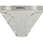Nohavičky pre ženy Calvin Klein Embossed Icon QF66993 sivý melír
