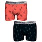 Pánske boxerky John Frank JF2BEF28 duo pack navy-coral