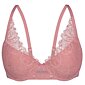Krajková podprsenka s push-up výztuží Sassa 25405 st.růžová