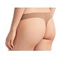 Tanga laserem střižené Calvin Klein QD5147E mocca