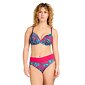 Plavky ľahko vystužené vyššie nohavičky Triola 89257/92 fuchsia