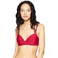 Push-up podprsenka bez kostíc Calvin Klein QF6017E bordo