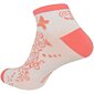 Členkové ponožky Hoza H2027 bielo-losos