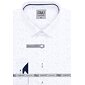 Elegantná pánska košeľa AMJ Comfort Slim Fit VDSBR 1314 bielo-tyrkys