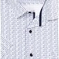 Pánská košile AMJ s krátkým rukávem Comfort slim VKSBR 1380 bílo-modrá