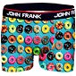 Boxerky pre mužov s farebnou potlačou John Frank 341 donuts blue