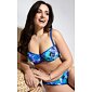 Bandeau plavky Triola 85241/92 modrý vzor