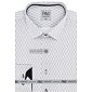 Elegantná pánska košeľa AMJ Comfort Slim Fit VDSBR 1292 bielo-čierna