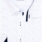 Elegantní pánská košile AMJ Comfort Slim Fit VDSBR 1314 bílo-tyrkys