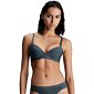 Push-up podprsenka bez kostíc Calvin Klein QF6017E dark slate