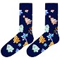 Dámske ponožky s obrázkami John Frank WJFLSFUN-CH19 modré