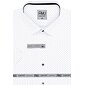 Elegantná košeľa pre mužov AMJ Comfort VKBR 1277 bielo-grafit