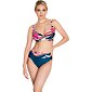 Elegantné dvojdielne plavky bez výstuže Timo 830618 multicolor
