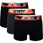 Boxerky pre mužov Atlantic 3MH-164 3pack čierna-grafit