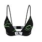 Calvin Klein bezkosticová podprsenka QF77217E čierno-zelená