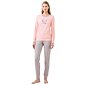 Dámske pyžamo s dlhými rukávmi Vamp 21493 pink peach