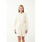 Dámský fleecový župan Vamp na zip 21360 beige skin