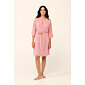 Dámský župan s krátkým rukávem Vamp 22009 pink blush